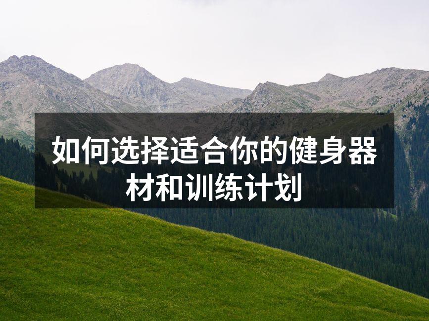 如何选择适合你的健身器材和训练计划